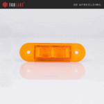 LED markeringslicht amber inbouw | 12-24v | 20cm. kabel | 7922AMB