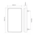 LED compact achterlicht zonder kentekenverlichting | 12v | 40cm. kabel | 151BAR - Afbeelding 2