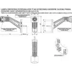 Rechts | LED breedtelamp | rood/wit/amber | 12-24v | 50cm. kabel | MB-4892RWA